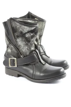 Stiefeletten>Maca Booties Größe 37 schwarzsilberfarben
