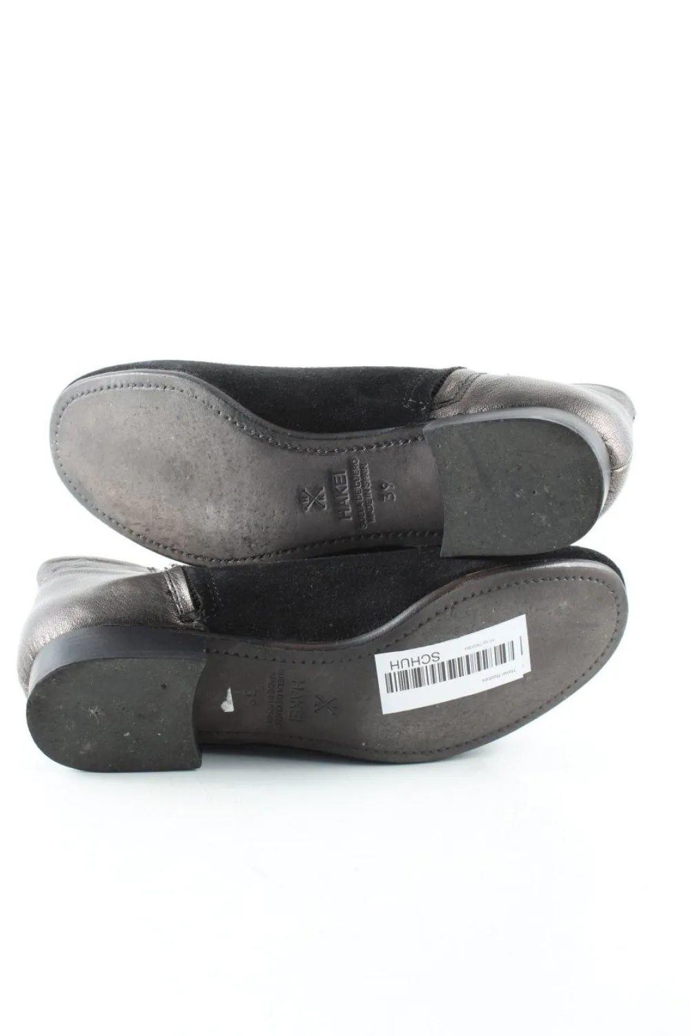 Stiefeletten>Hakei Booties Größe 39 schwarzsilberfarben