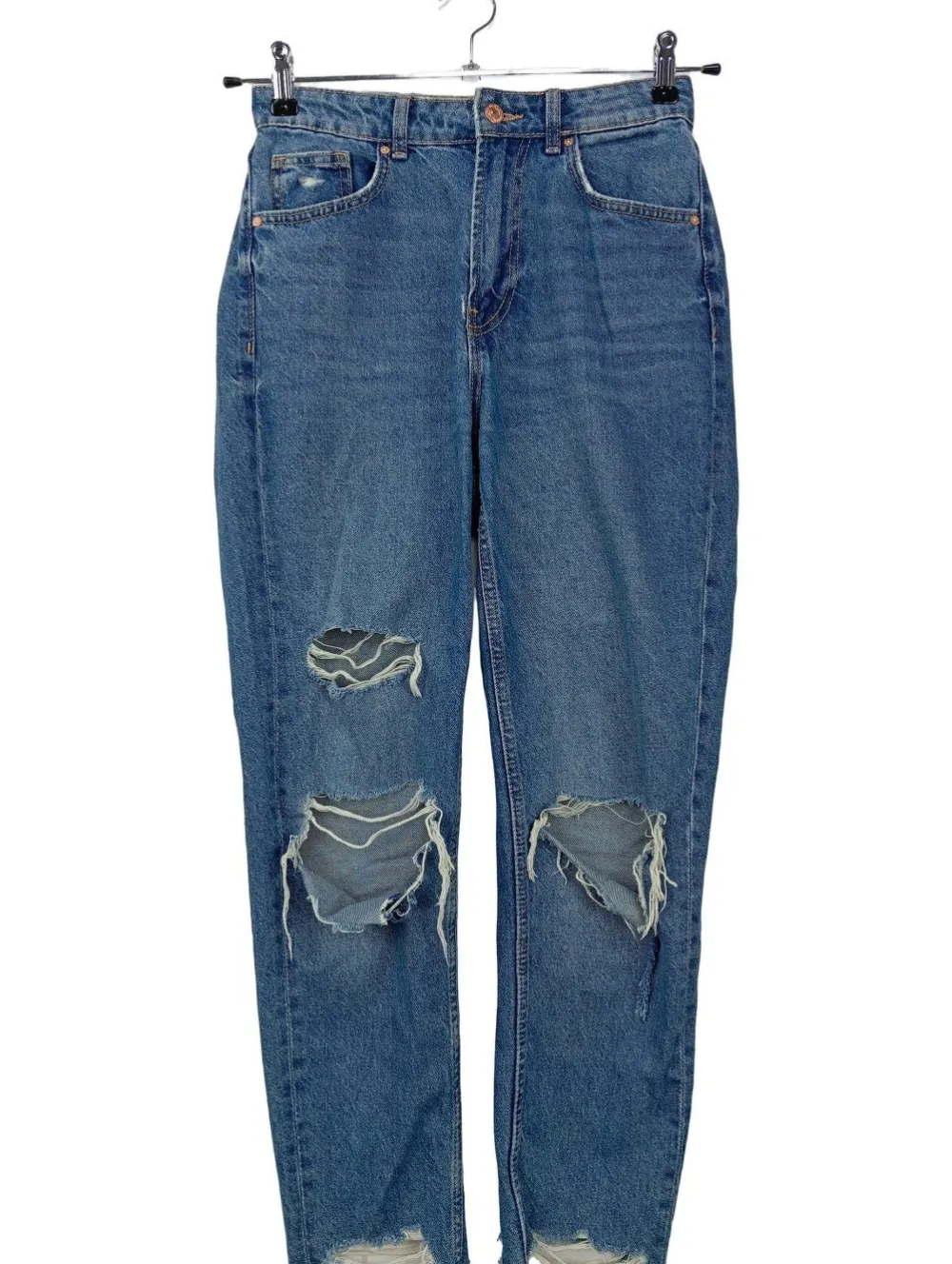 Jeans>Bershka Boyfriendjeans Größe 36 blau