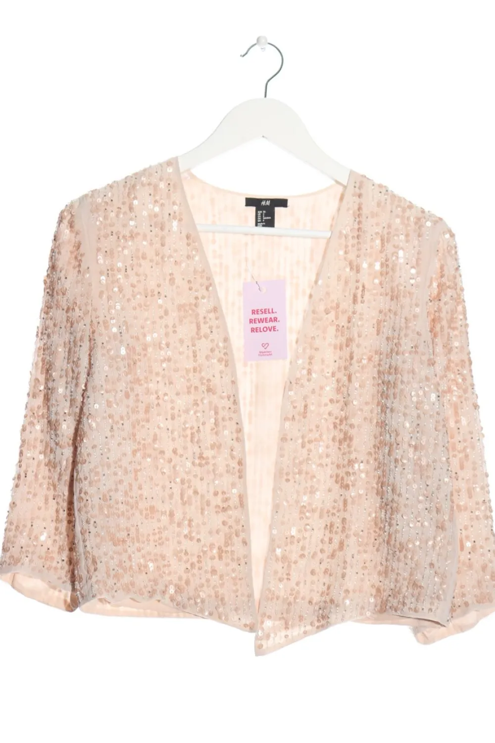 Jacken>H&M Cardigan Größe 36 wollweißnude