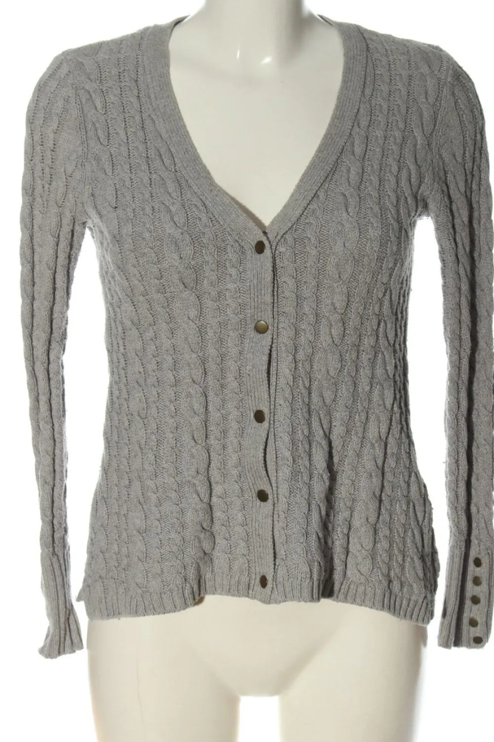 Jacken>Zara Knit Cardigan Größe 38 hellgrau