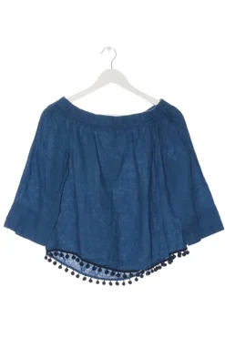 Blusen>Zara Woman Carmen-Bluse Größe 38 blau