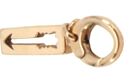 Charms>Fossil Charm goldfarben