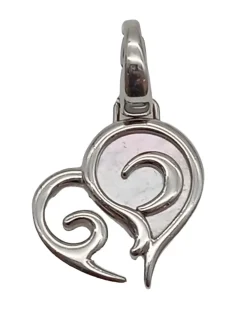 Charms>Fossil Charm silberfarben