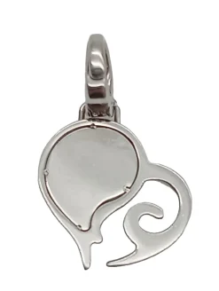 Charms>Fossil Charm silberfarben