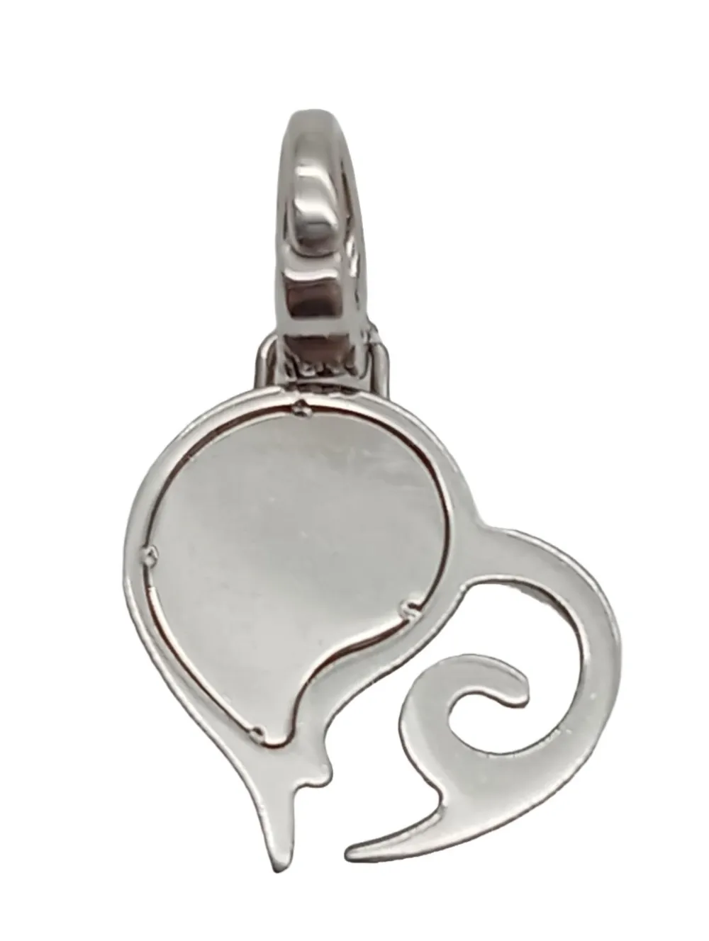 Charms>Fossil Charm silberfarben