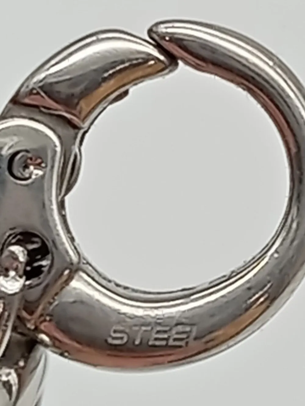 Charms>Fossil Charm silberfarben