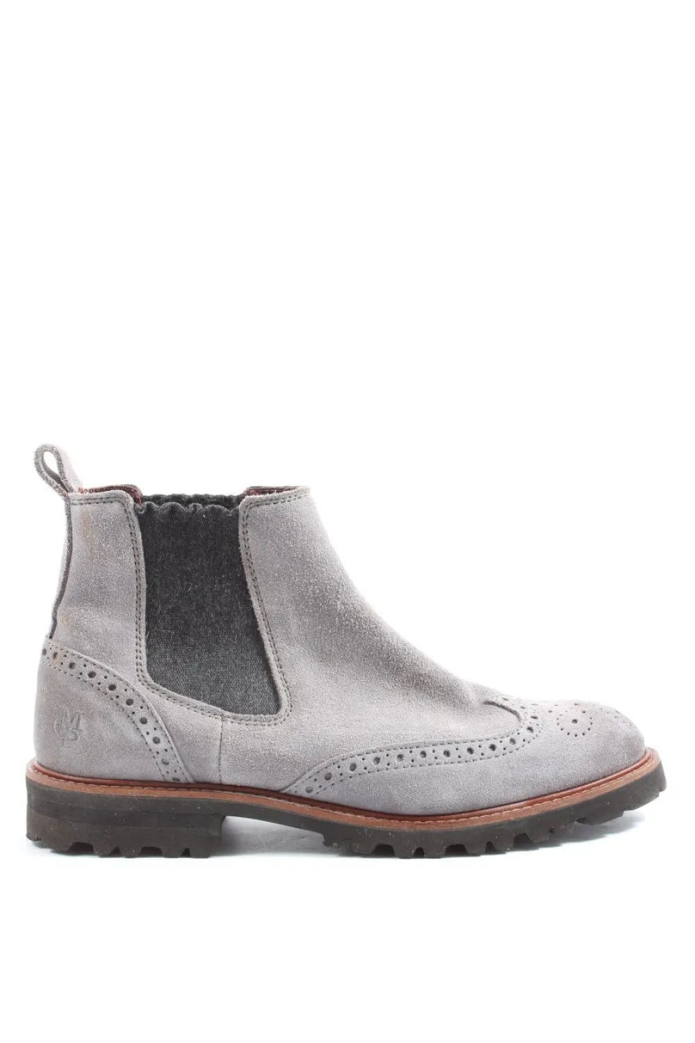 Boots>Marc Ou2019Polo Chelsea Boots Größe 40 hellgrauschwarz