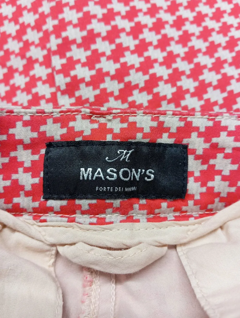 Hosen>Mason's Chinohose Größe 40 rotweiß