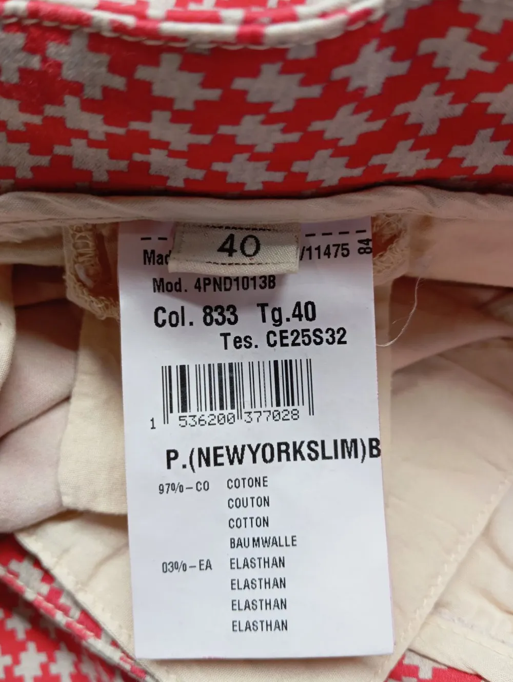 Hosen>Mason's Chinohose Größe 40 rotweiß