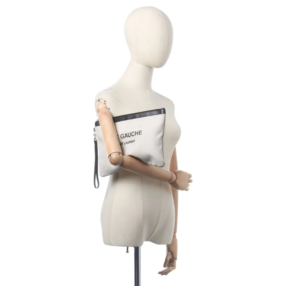 Clutches>Saint Laurent Clutch weiß