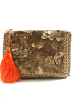 Clutches>Jasper & Jeera Clutch goldfarben
