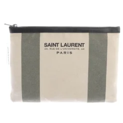 Clutches>Saint Laurent Clutch weiß