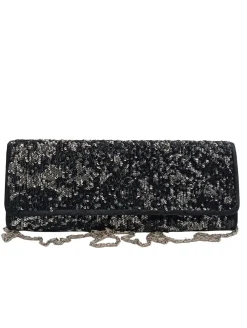 Clutches>Buffalo Clutch silberfarbenschwarz