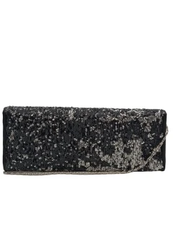 Clutches>Buffalo Clutch silberfarbenschwarz