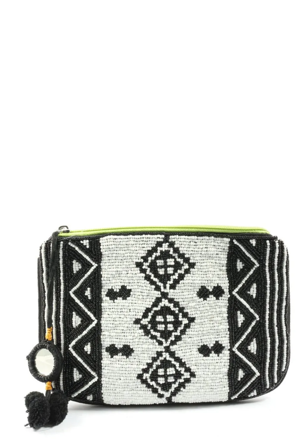 Clutches>Cotton On Clutch schwarzweiß