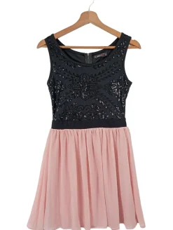 Kleider>FB Sister Cocktailkleid Größe 34 pinkschwarz