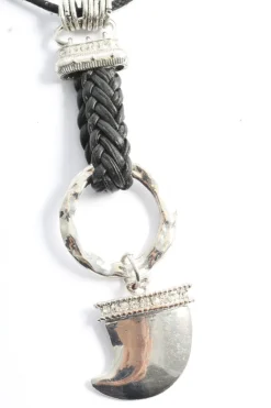 Colliers>KN Collier schwarzsilberfarben