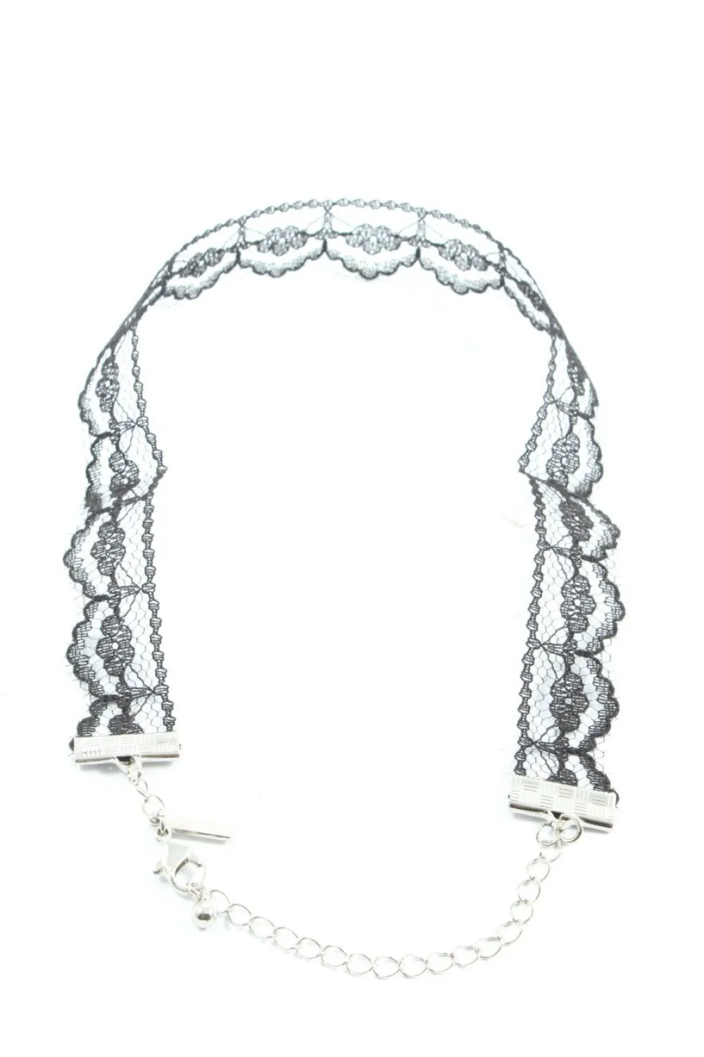 Colliers> Collier schwarzsilberfarben