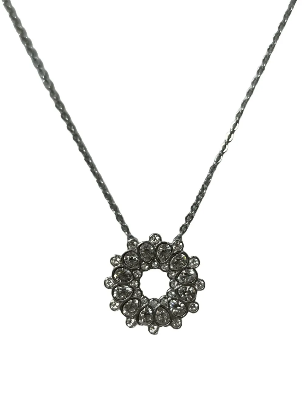 Colliers>Swarovski Collier silberfarben