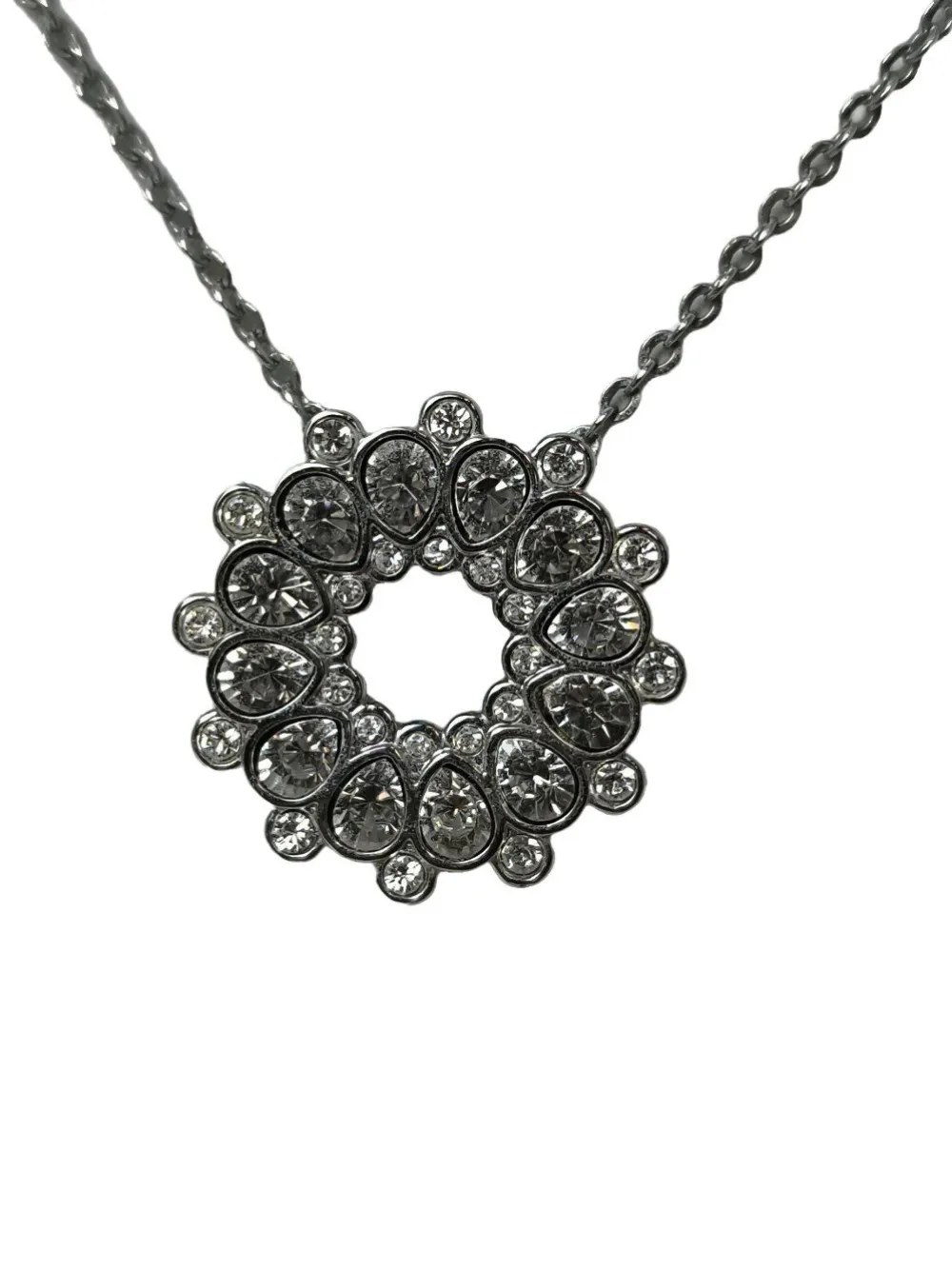 Colliers>Swarovski Collier silberfarben