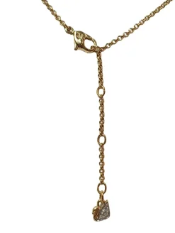 Colliers>Svarowski Collier goldfarben