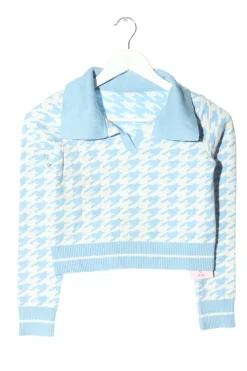 Pullover>SheIn Cropped Pullover Größe 36 blauweiß