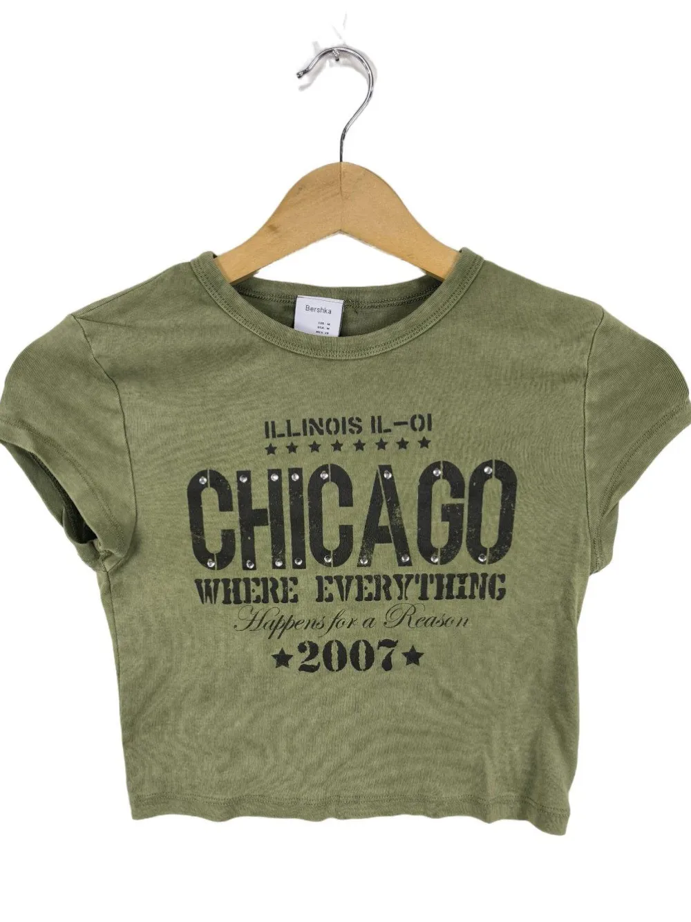 Cropped Shirt Größe 38-Bershka