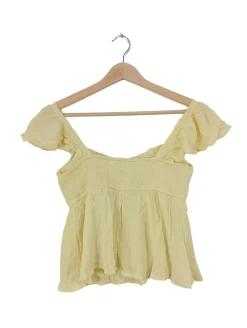Tops>Hollister Cropped Top Größe 36 blassgelb