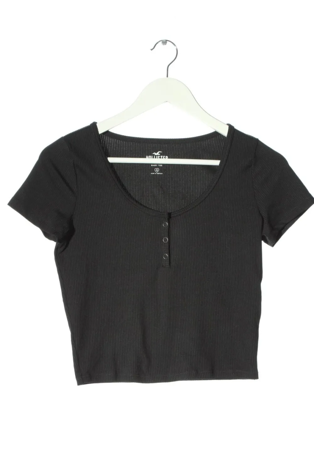 Tops>Hollister Cropped Top Größe 38 schwarz