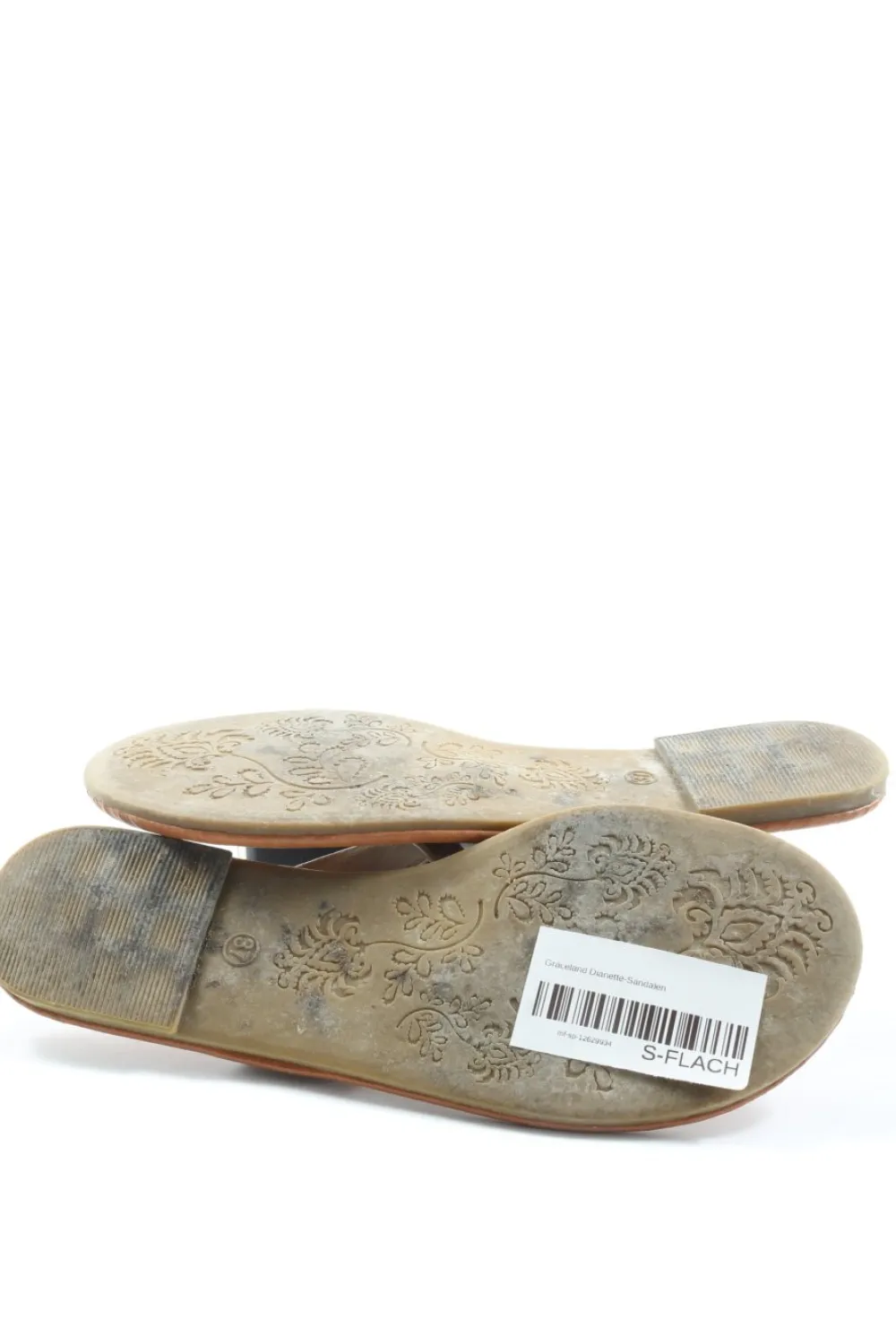 Sandalen>Graceland Dianette-Sandalen Größe 37 silberfarbenbraun