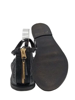 Sandalen>Abercrombie & Fitch Dianette-Sandalen Größe 40 schwarzgoldfarben