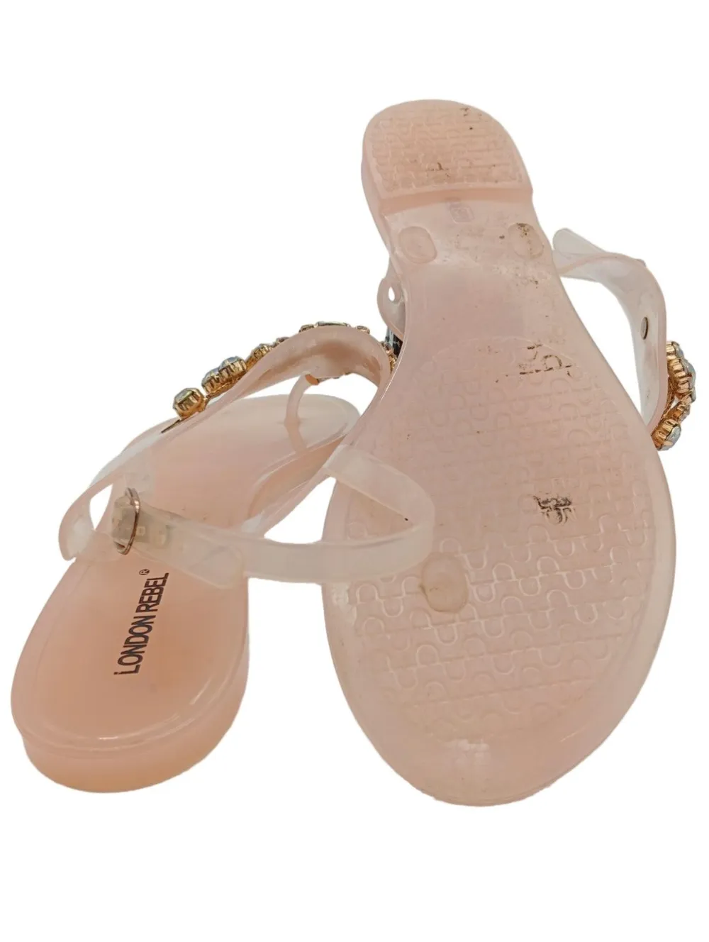 Sandalen>London Rebel Dianette-Sandalen Größe 39 nude