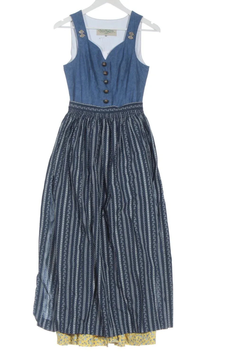 Trachtenmode>Hochalm Dirndl Größe 36 blaublassgelb