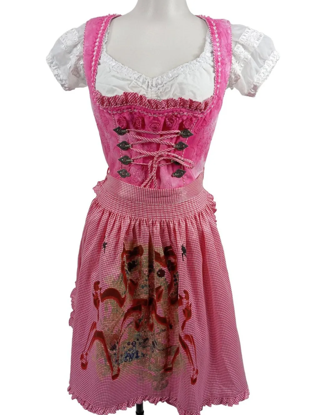 Trachtenmode>Kru00fcger MADL Dirndl Größe 36 pinkweiß
