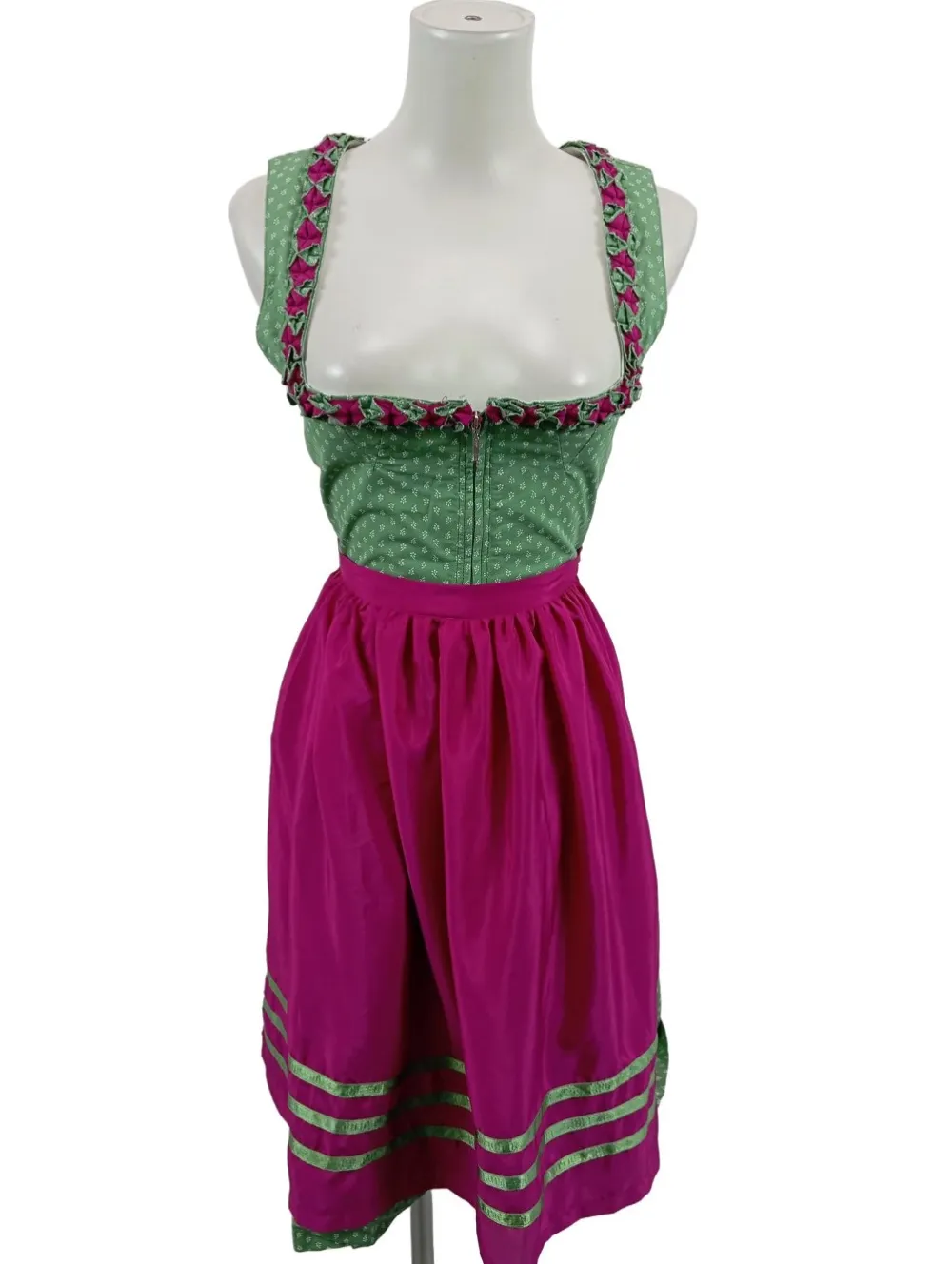 Trachtenmode>Original Steindl Dirndl Größe 34 grünpink
