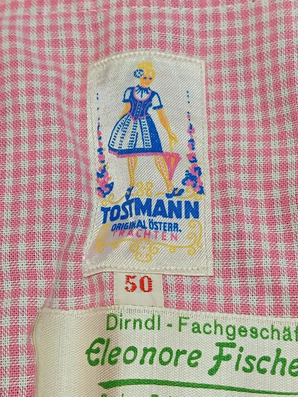 Trachtenmode>Tostmann Dirndl Größe 50 blaupink