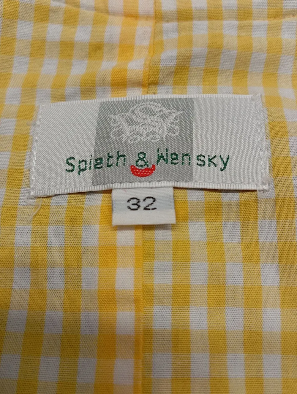 Trachtenmode>Spieth & Wensky Dirndl Größe 32 blassgelbschwarz
