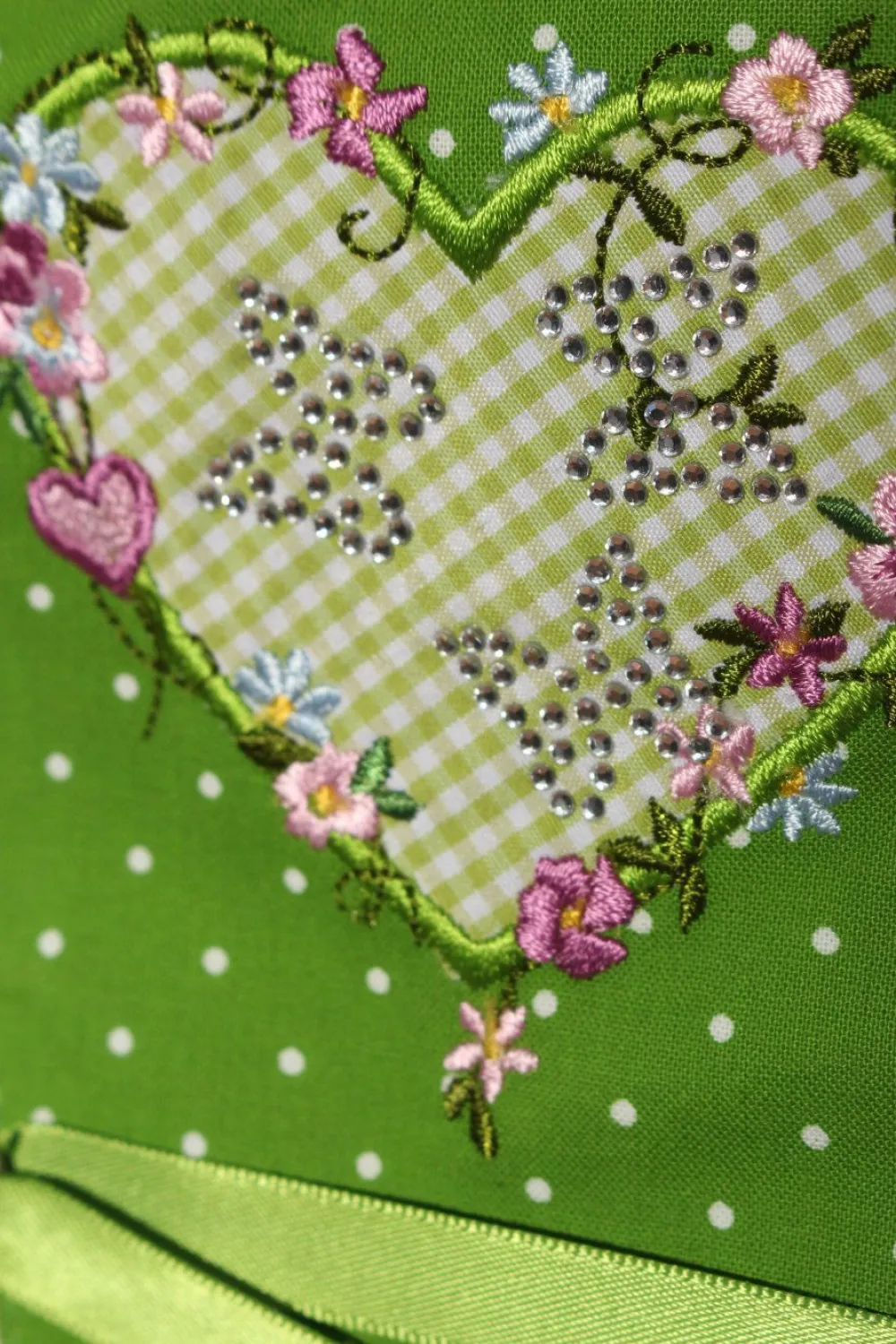 Trachtenmode>Country Line Dirndl Größe 34 grünpink