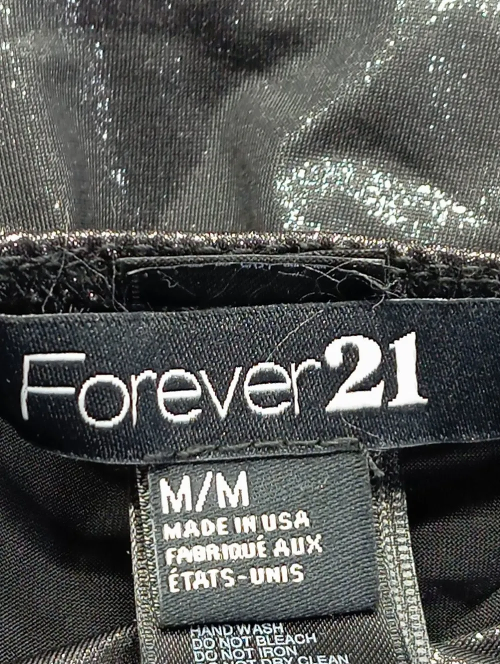 Tops>Forever 21 Empire Waist Top Größe 38 schwarz