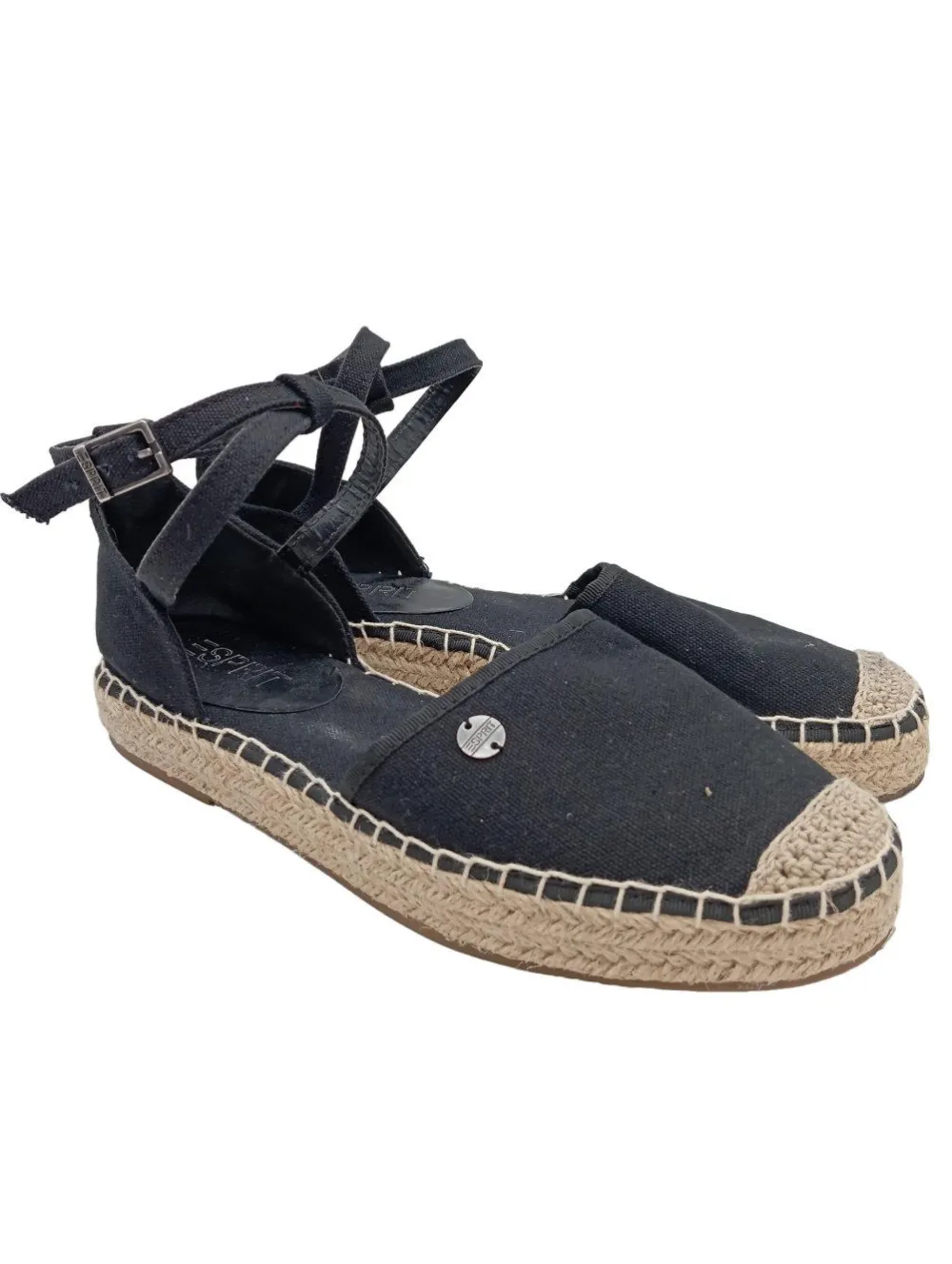 Sandalen>Esprit Espadrilles-Sandalen Größe 37 schwarz