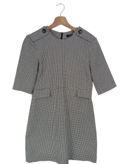 Kleider>Zara Woman Etuikleid Größe 36 hellgrau