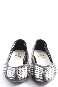 Ballerinas>FLORENTINE faltbare Ballerinas Größe 38 schwarzsilberfarben