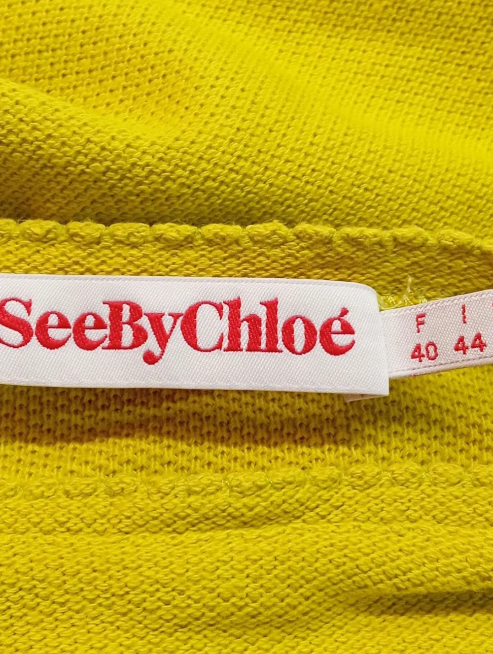 Pullover>See by Chlou00e9 Feinstrickpullover Größe 40 blassgelb