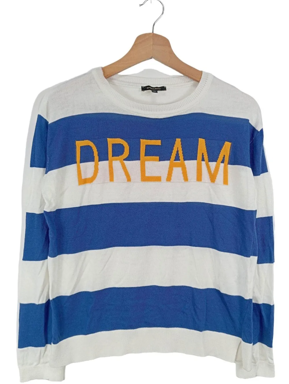 Pullover>More & More Feinstrickpullover Größe 34 weißblau