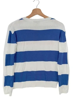 Pullover>More & More Feinstrickpullover Größe 34 weißblau