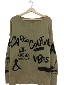 Pullover>Monari Feinstrickpullover Größe 44 cremeschwarz