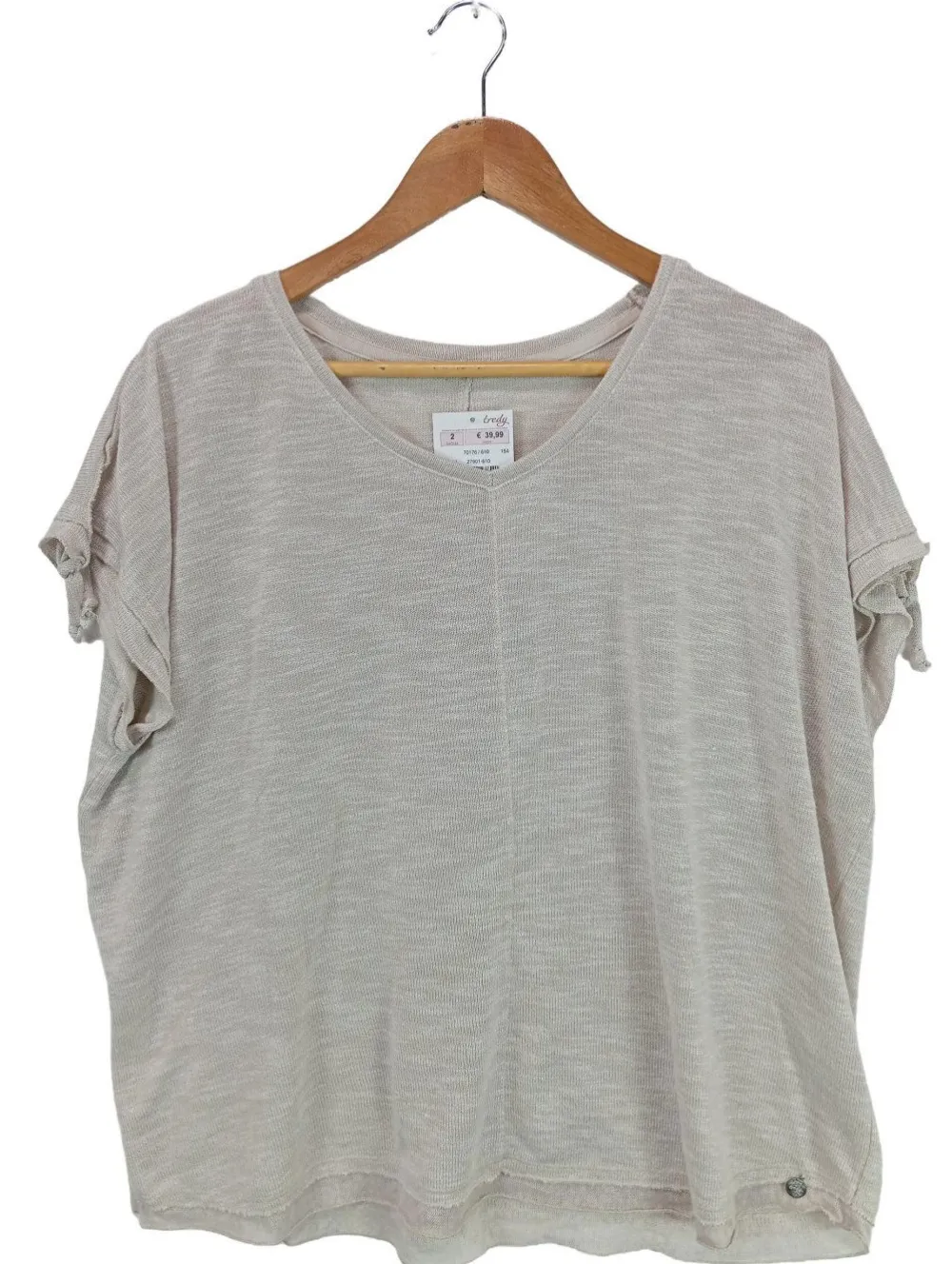 Pullunder>Tredy Feinstrickpullunder Größe 38 hellgrau