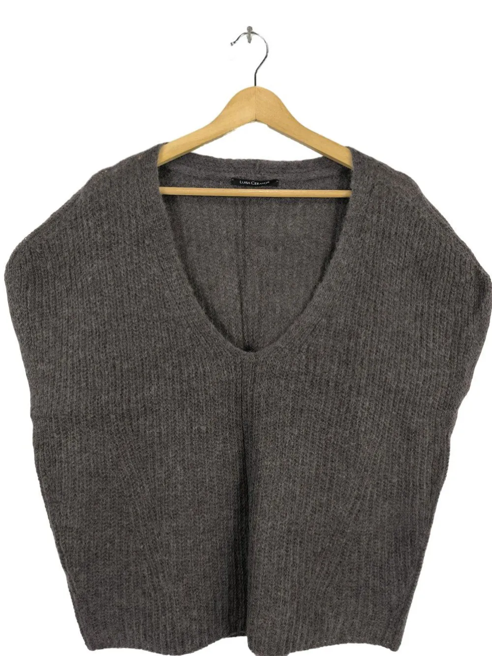 Pullunder>Luisa Cerano Feinstrickpullunder Größe 36 hellgrau