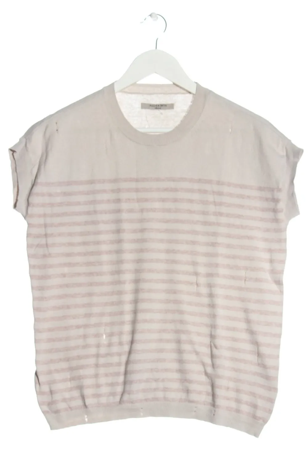 Pullunder>Allsaints Feinstrickpullunder Größe 36 creme